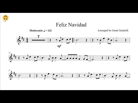 Feliz Navidad (Flute Solo with Piano Accompaniment) - Boney M., Jose Feliciano