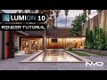 Lumion 10 Pro Modern Patio 3D Rendering Tutorial