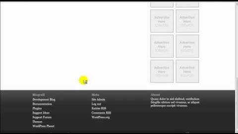 WordPress Profits Theme Top Navigation & Footer Customization Using Menus