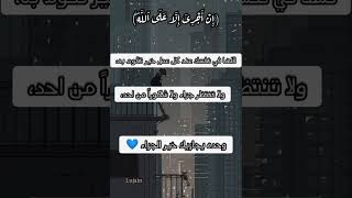 ان اجري الا على الله، القارئ اسلام صبحي، من كتاب لاني عبدك💌💝