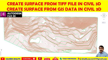 Surface from tiff file in civil 3d | Surface from GIS data in civil 3d | Tif Surface | GIS Surface