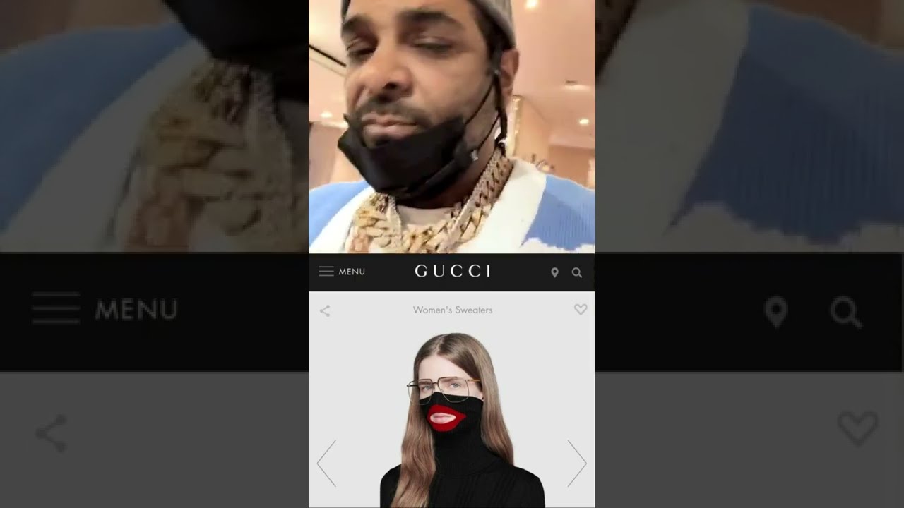 Jim Jones crying at the Gucci Store