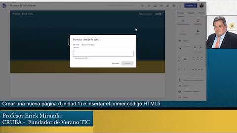 Clase -  Insertar código HTML en una página de Google Sites