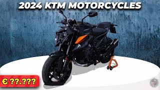 KTM Motorcycles 2024 New Lineup Models with PRICES:  300, 390, 890, 1290, 1390,Super Duke,Hardenduro