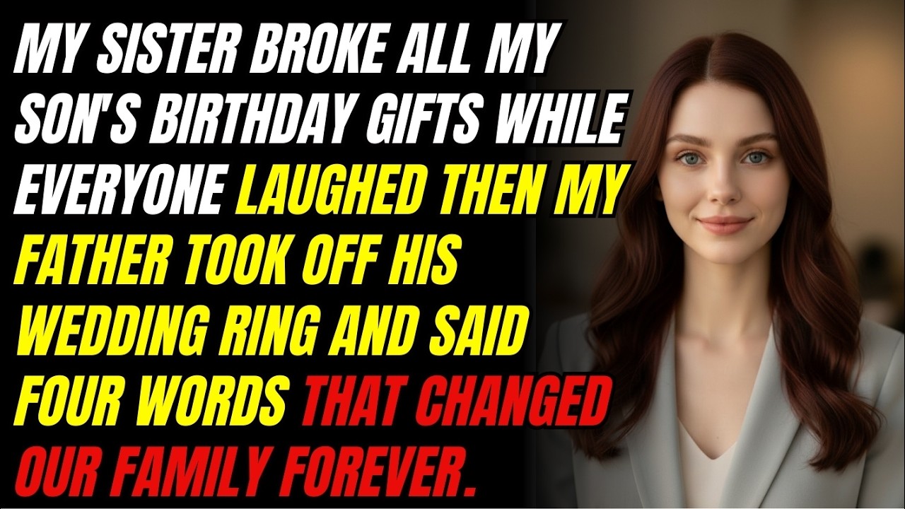 My Sister Broke All My Son's Birthday Gifts While Everyone Laughed   Then My Father Took