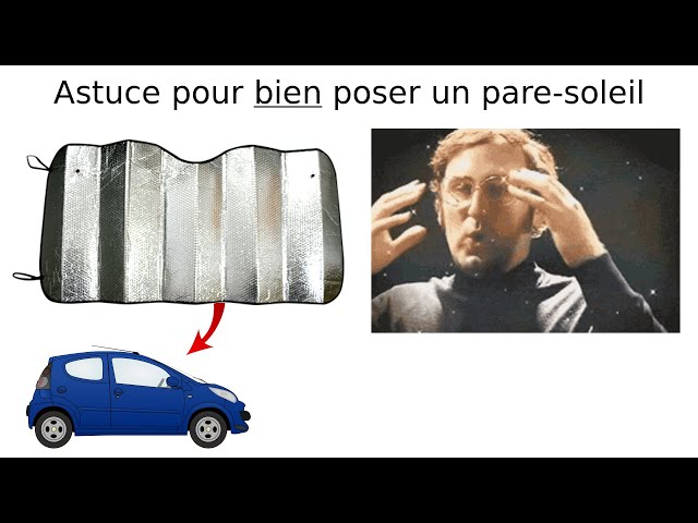 Comment mettre un pare-soleil sur le pare-brise de sa voiture