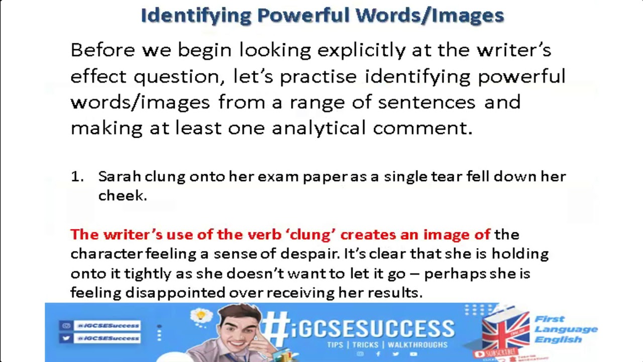 igcse english first language sample essays