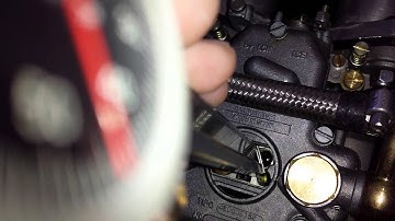 Weber DCOE float check