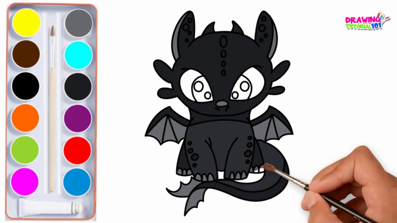 How To Draw Toothless How To Train Your Dragon & How To Draw Toothless