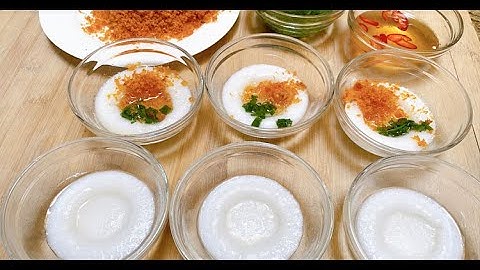 BÁNH BÈO HUẾ/Công Thức Pha Bột BÁNH BÈO CÓ XOÁY Lúm Đồng Tiền Trắng Dẻo Mềm Dai/Trinh Texas