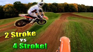 2Stroke vs 4Stroke BATTLE on EPIC GOLF COURSE TRACK!