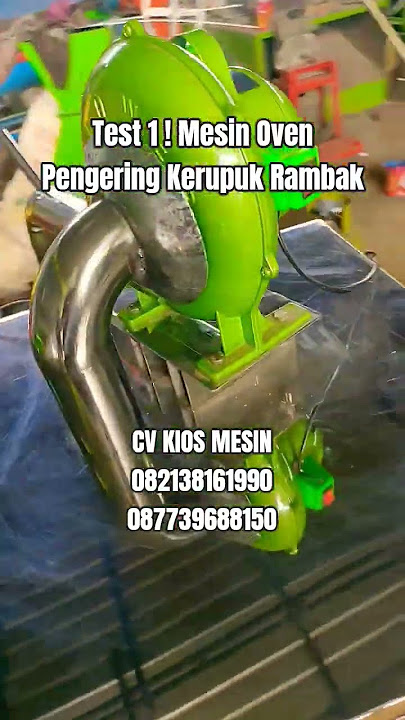 Test 1 ! Mesin Oven Pengering Kerupuk Rambak