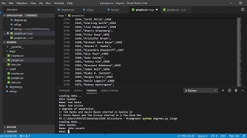 CS50 AI Project 0a: degrees