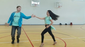 Spring Zouk Fest 2018 - Andrey Antonov and Gulnara Yudintseva - Saturday Workshop Demo (рамка)