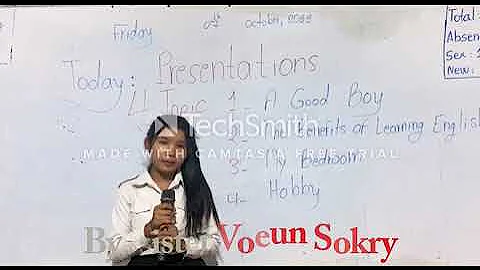 Presentation about "My Bedroom" by sister (Voeun  ...