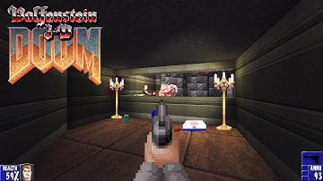 OmniWolf [Classic Wolfenstein 3D in Doom 2] - Mixed Doom: E1M5 + MAP05 | 4K/60