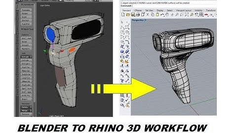 Blender  Rhino 3D Modelling Workflow