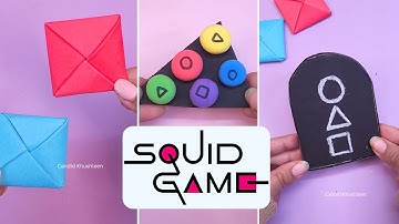 How to make All the DIY games from squid game #shorts #squidgame #diy #craft #challenge