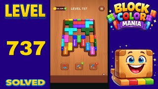 Block Color Mania – Level 737 | Fast & Clean Solution