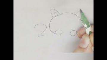 200 easy Cat Drawing