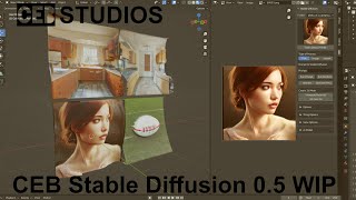 CEB Stable Diffusion 0.50 WIP 2D to 3D