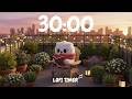 Sunset Rooftop Vibes 🌇 30 minutes Jazz Lofi (No Mid Ads) | Focus 🎧
