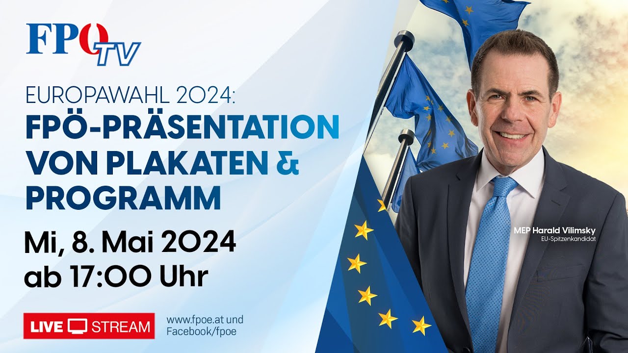 Der FPÖ-EU-Wahlauftakt 2024 mit Harald Vilimsky