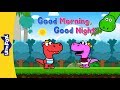 Good morning good night  learning songs  little fox  animated songs for kids