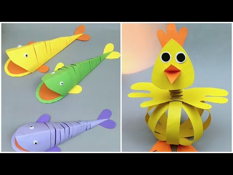 10+ Paper Craft ideas you can make | Birds Craft | Fish Craft | Quick & Easy Crafts DIY