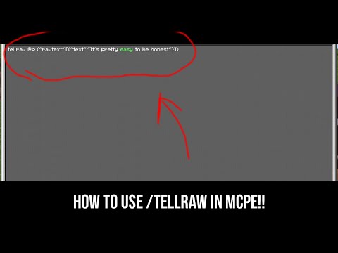 How to use /tellraw command in MCPE? | Here's How...