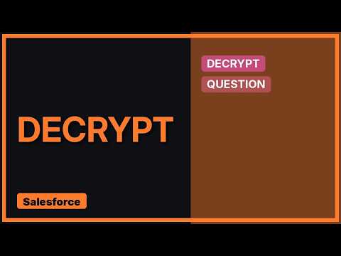 Salesforce: Decrypt an encrypted string using SFDC certificate