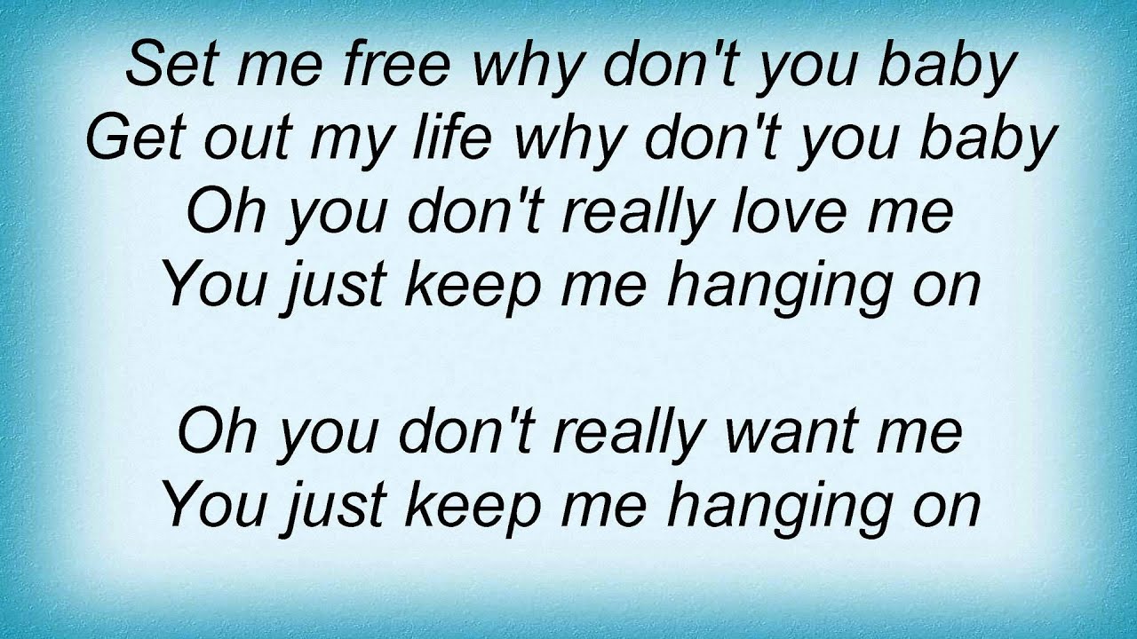 You Keep Me Hangin On Lyrics Tim Buckley Elyrics Net