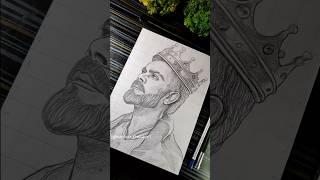 King 👑 Kohli Drawing Colour ❤️‍🩹✍️ Virat Kohli 🔥❤️ #shorts #viratkohli #drawing #pencilsketch screenshot 1
