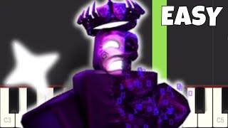 NOLI Chase Theme - EASY Piano Tutorial - Roblox Forsaken