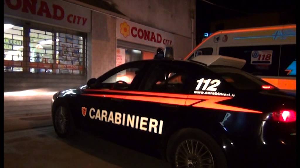 Rapina supermercato Conad City di Carrara di Fano