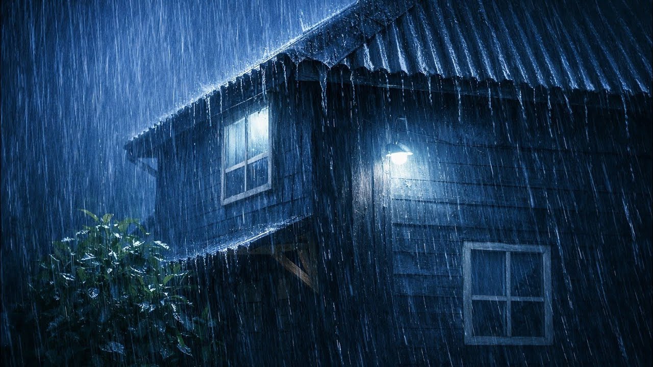 Goodbye Insomnia! Fall Asleep in 3 Minutes with Rain on a Tin Roof | Relieve Anxiety & Stress