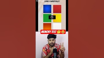 MEMORY TEST🤔🤩 #ytshorts #shorts #quiz