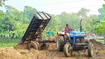 Soil Loading And Unloading Video By Powertrac 60 Tractors Digital Unload Facility Of Tractors