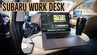 DIY Laptop Car Desk in Subaru Outback