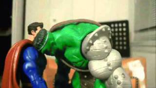 World War Hulk Vs Superman Stop Motion Fight
