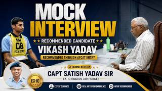 Real SSB Mock Interview of AFCAT Recommended Candidate | Vikash Yadav
