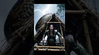 KingKong’s Heroic Saving the Pregnant Woman from the Giant Python! #GiantPython