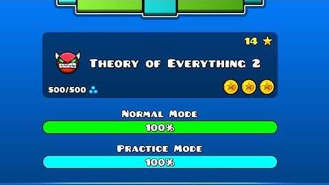 Geometry Dash - Theory of everything 2 - 100% (all coins)