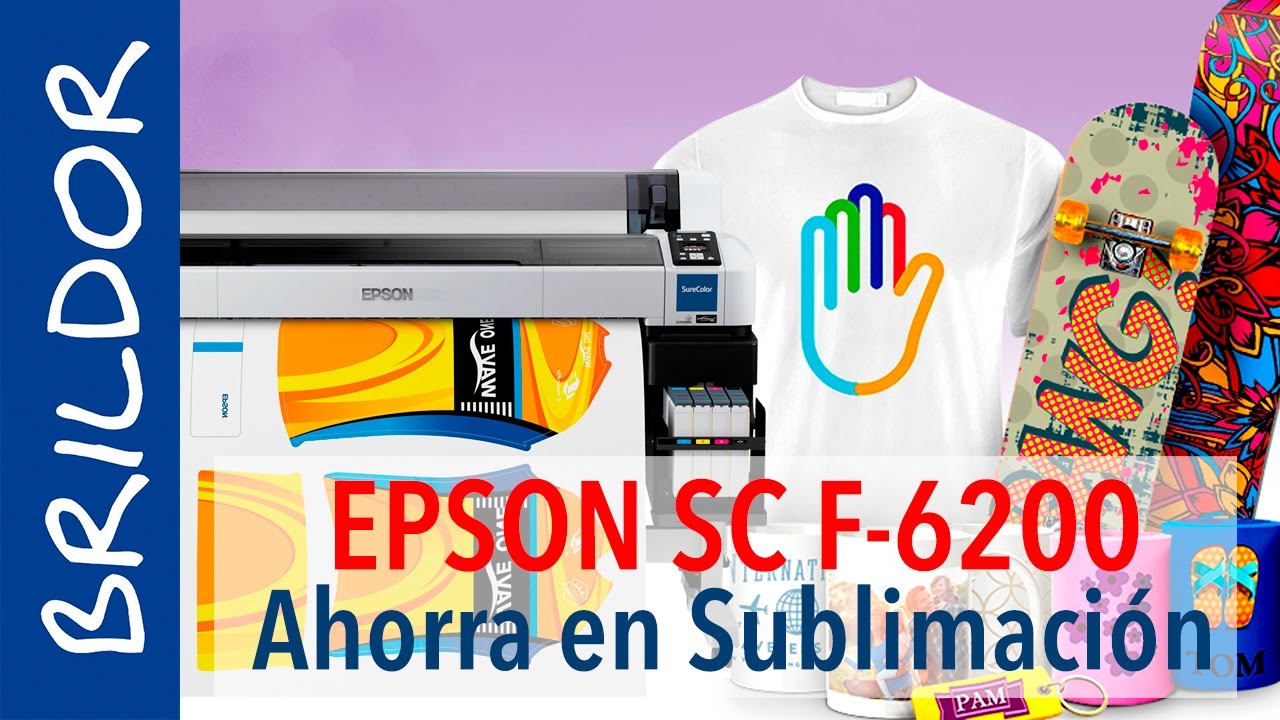 AHORRA EN SUBLIMACIÓN con el EPSON SC F6200 - YouTube