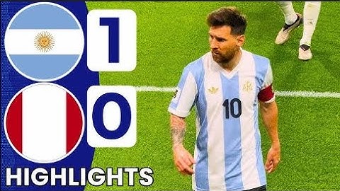 Argentina vs Peru 1-0 | 2026 FIFA World Cup Qualifiers | 4K Extended Highlight