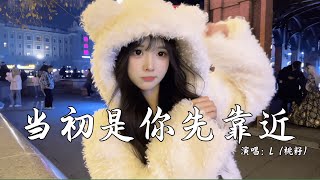 L（桃籽）- 当初是你先靠近 (抖音热播DJ版)『当初是你先靠近，先离开的也是你，舍不得，我却又无能为力』【2k25抖音火流行歌曲推荐TikTok】『动态歌词MV』