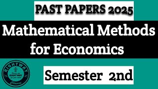 MME 2 CLASS 2 PAPER 2025 MAY