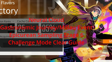 [Neural Cloud] Millau Event Gastronomic Journey Stage 6 Challenge Mode Clear Guide.