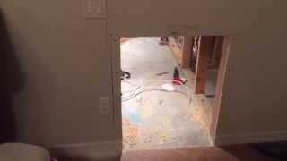 Building a dog kennel under the stairs