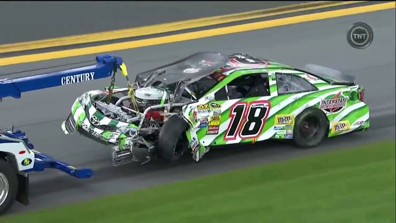 2014 Kyle Busch flip @ Daytona - YouTube